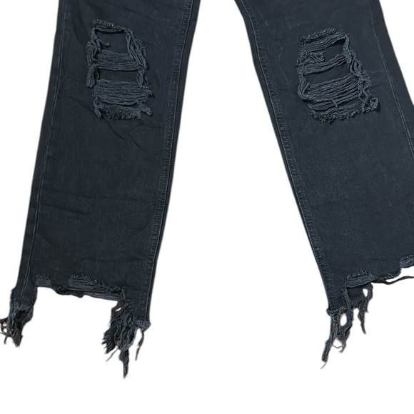 We The Free  cropped,distressed light black jeans,frayed,grunge,punk, cosplay - Picture 7 of 13